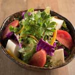 Refreshing tomato and tofu salad