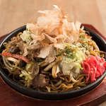 Traditional street food yakisoba