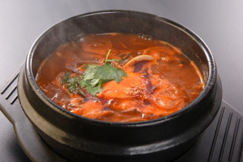 Sundubu seafood stew