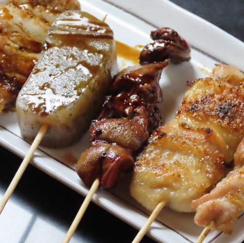 丁寧に焼き上げる焼き鳥！