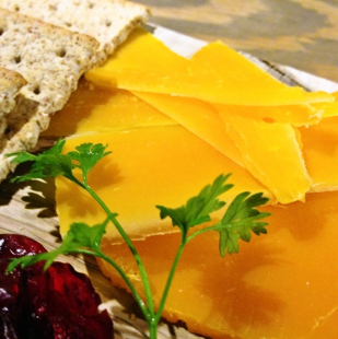 Mimolette (aged for 6 months) with dried fruits