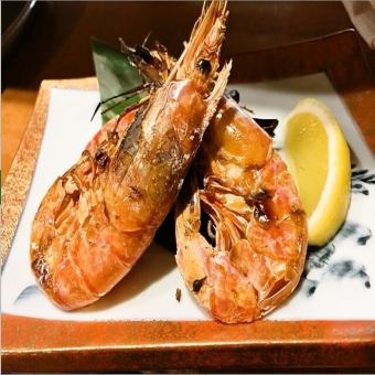Salt-grilled red shrimp (1 piece)
