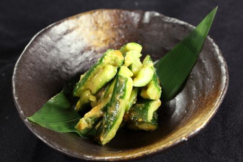 Tataki miso cucumber
