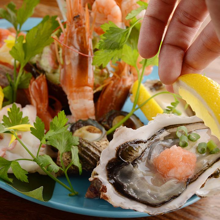 絶品シーフード料理満載!ワインと一緒に味わいたいメニューが充実★貸切宴会可能★