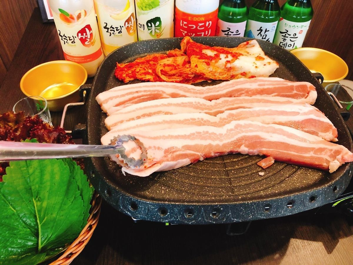 話題沸騰★柏で本場の韓国料理を食べるならここ♪サムギョプサル食べ飲み放題も超お得