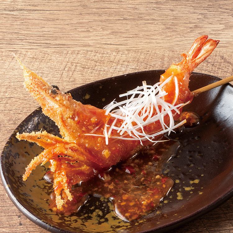 Large shrimp with authentic chili sauce