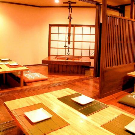 Private room for small groups & private room with sunken kotatsu on the 2nd floor that can accommodate up to 30 people★