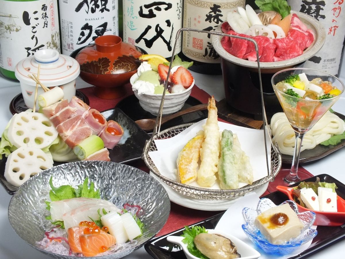 個室で和食をご提供。落ち着いた雰囲気の店舗でゆったりと‥