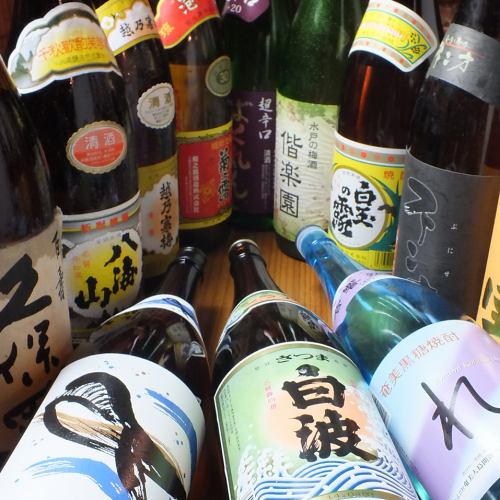 こだわりの焼酎がずらり！単品飲み放題2000円(税抜)も！