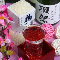  【個別盛】≪ズワイガニ＆千屋牛鉄板焼き付き獺祭・佐藤白黒飲み放題付≫贅沢宴会コース全12品