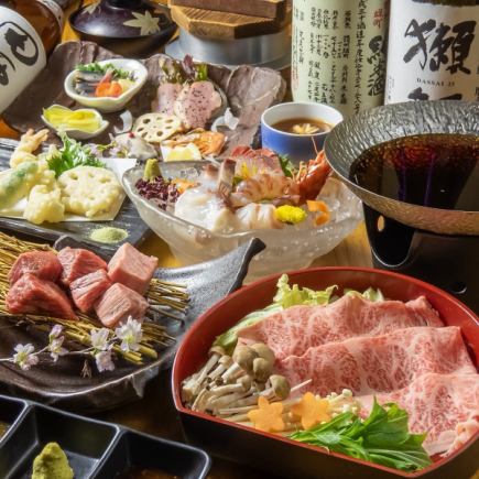 【個別盛】≪A5ランク千屋牛の鉄板焼付≫贅沢宴会コース全10品6500円　※料理のみのコース