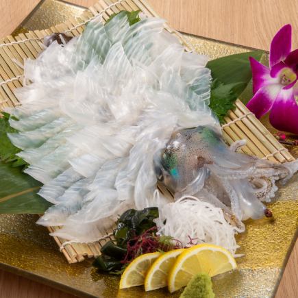 【いか活造りおまかせコース】お料理8品・5500円(税込)～