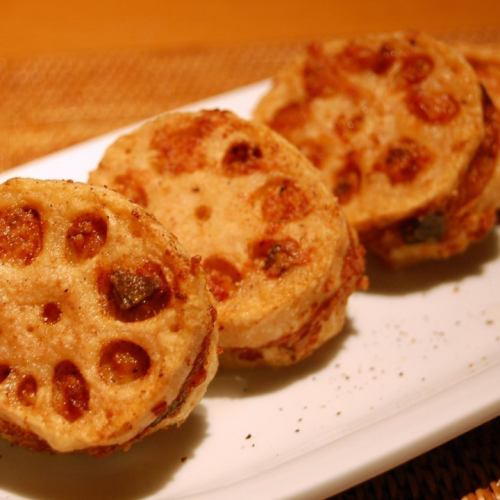 Fried lotus root meat scissors