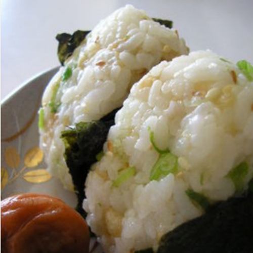 Grilled rice balls