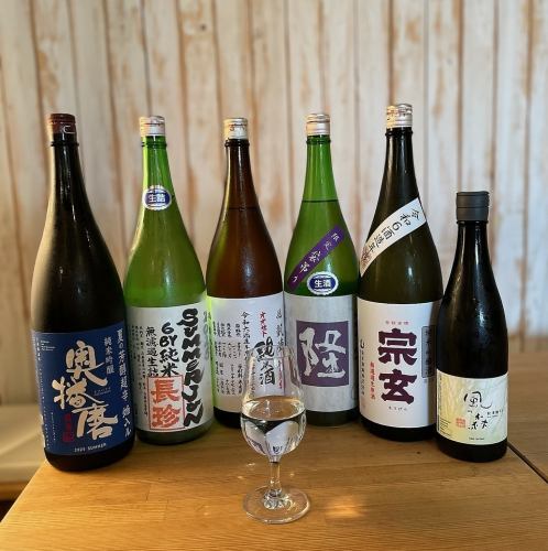 ５種のお酒を取り揃え、お好みに合わせて提供します！