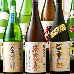厳選日本酒を多数取り揃えております。