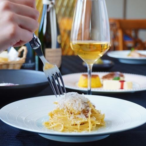 その時期の旬な食材を使用するこだわりコース料理♪