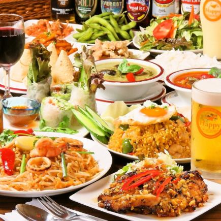 2小時無限暢食、無限量暢飲,共10道菜【特別派對套餐5,500日圓→4,500日圓(含稅)套餐】