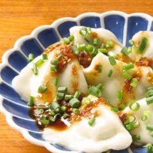 Drooling soup gyoza