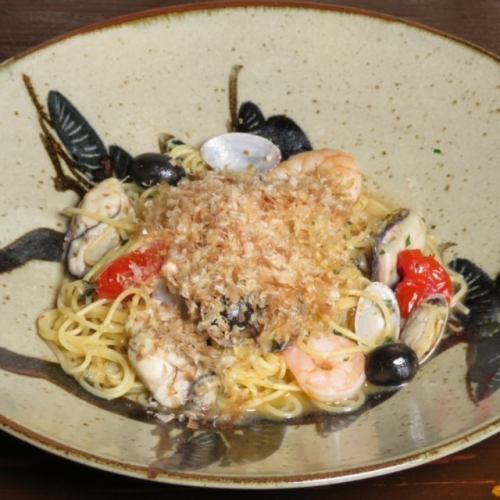 牡蠣の和風ペスカトーレ