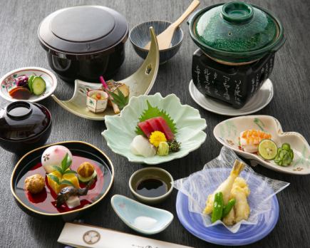 ◆安全可靠的单人份套餐！“季节限定怀石料理套餐”，8000日元起，保证包间。