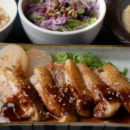 【ランチネット予約】“純鶏”名古屋コーチン もも肉鉄板焼御膳