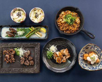 ==ホットペッパー限定♪==鉄板焼き『かしわお手軽コース』~2時間飲み放題付(30分前L.O)~