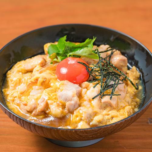 Chicken oyakodon with Rannou eggs