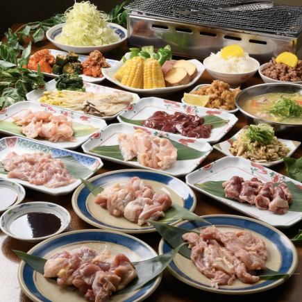 [Available on the day!] 15 dishes and 90 minutes of all-you-can-drink included ◇ Kashiwa Yakiniku Luxury Course! 5,980 yen (tax included)