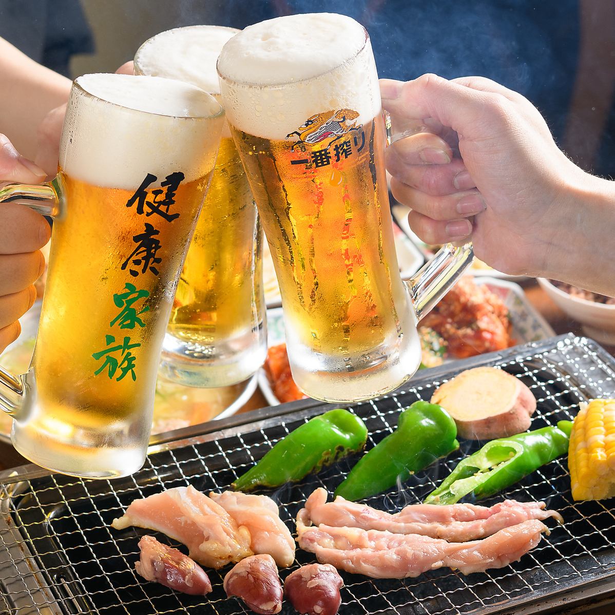 You can enjoy yakiniku with the popular [Assortment of 10 kinds of chicken]♪