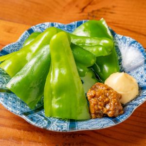パリパリピーマン　特製カレー味噌