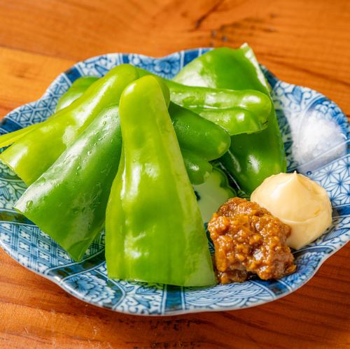 パリパリピーマン　特製カレー味噌