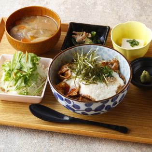 Tororo wasabi pork bowl