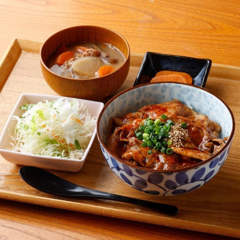 網焼き黒ぶた丼(醤油/ねぎ塩/辛みそ)※温玉のせ+100円(税込)