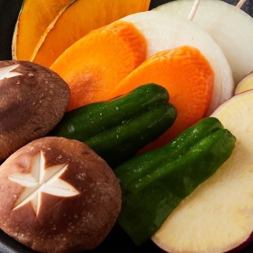 Grilled seasonal vegetable platter
