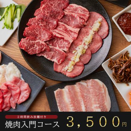 【每天3组×仅限工作日】“入门套餐”包含9道菜,可轻松享用烤肉的方案【附2小时无限畅饮】