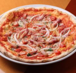 ピッツァ　アマトリチャーナ