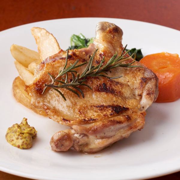 九州産「みつせ鶏」骨付き肉の炭火焼き（200ｇ）