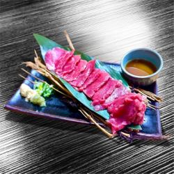 Fresh horse sashimi