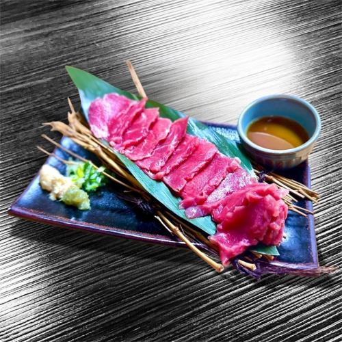 Fresh horse sashimi