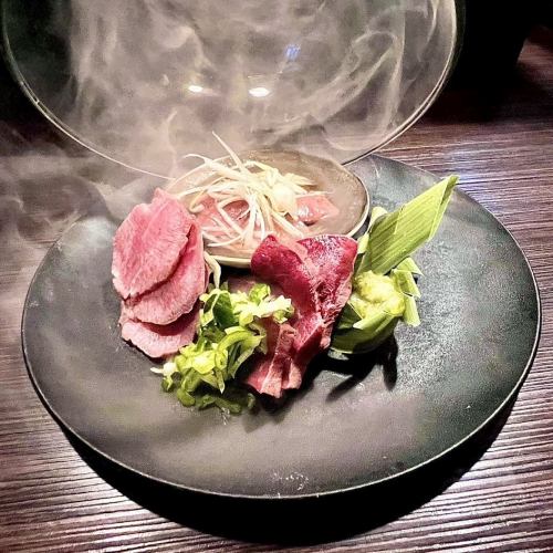 北海道产低温烹制肉类刺身拼盘（3种）