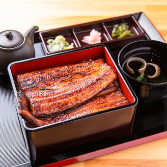 【店内お食事】上・うな重 【松】（上鰻まるごと1尾を使ったうな重となります）