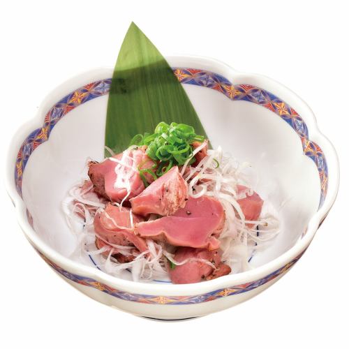 砂肝塩焼きの葱合せ