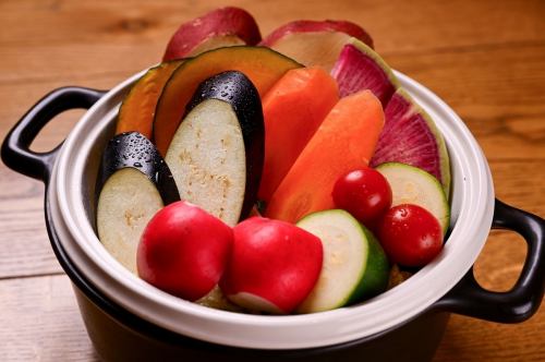 季節野菜の蒸し野菜