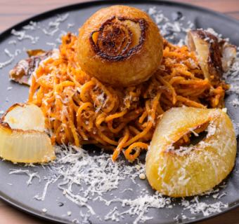 季節野菜のパスタ