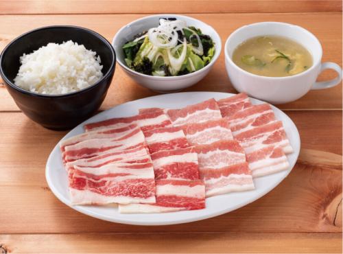 ダブルカルビ定食