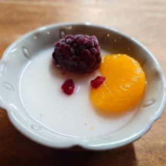 手作り杏仁豆腐