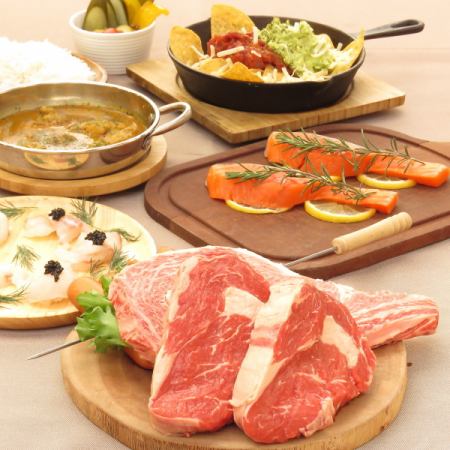 [Empty-hands BBQ plan] ☆Domestic beef premium BBQ course with all-you-can-drink soft drinks 5,500 yen☆