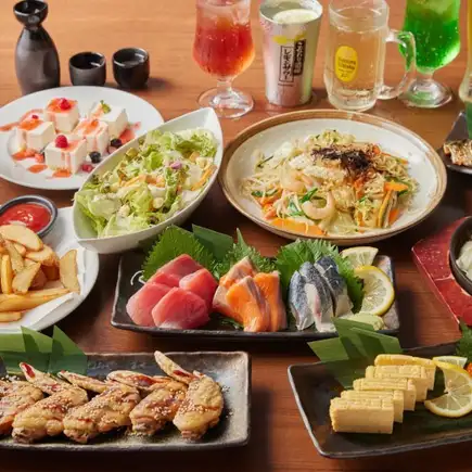 【晩酌スタミナコース】2h飲放題付全8品《ビールがすすむ定番おつまみ満載》4500円