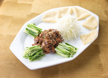 Stir-fried shredded pork with sweet miso